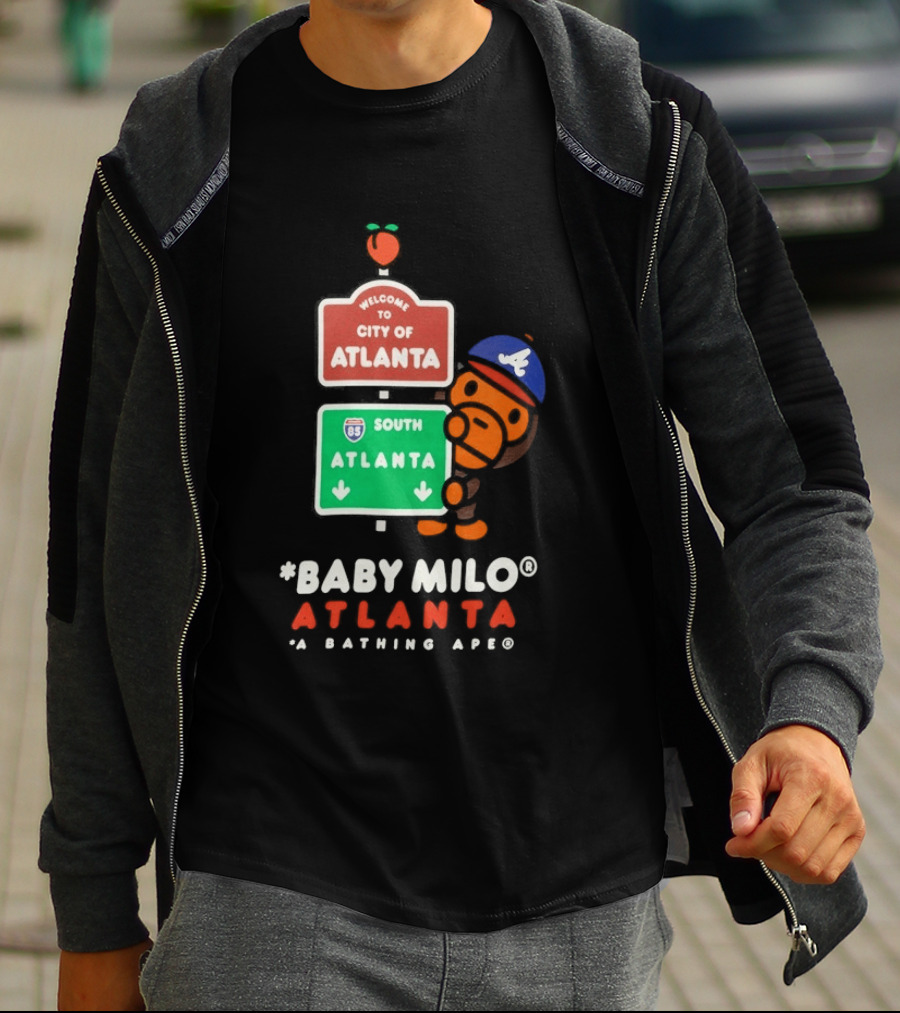 Welcome To City Of Atlanta Baby Milo A Bathing Ape South Atlanta 85 T-Shirt