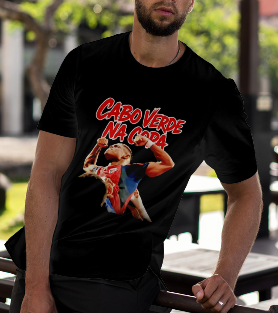 Cabo Verde Na Copa Cape Verde National Football Team Fan Pride Hélio Varela T-Shirt