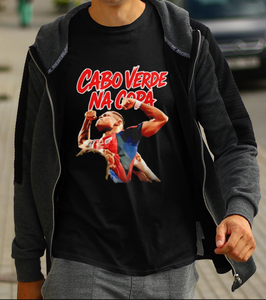 Cabo Verde Na Copa Cape Verde National Football Team Fan Pride Hélio Varela T-Shirt
