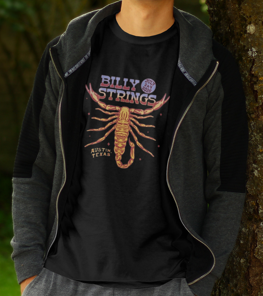 Billy Strings Scorpion July 2&4 2026 Austin Texas T-Shirt