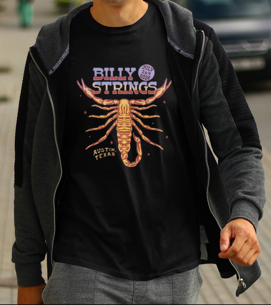Billy Strings Scorpion July 2&4 2026 Austin Texas T-Shirt
