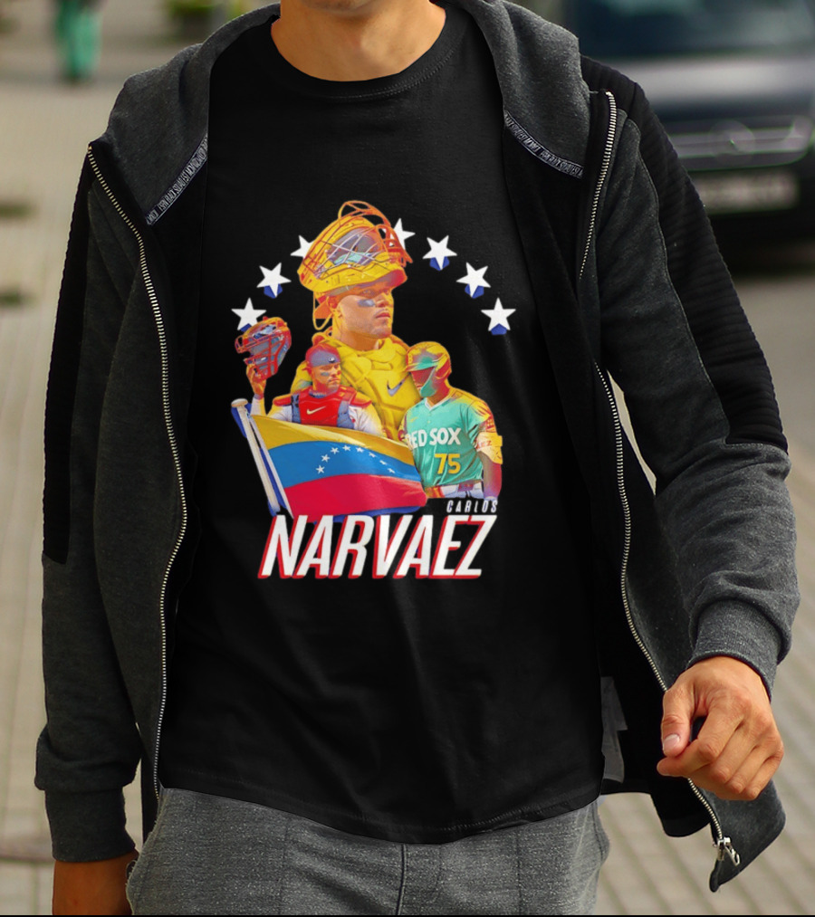 Carlos Narvaez Boston Red Sox Venezuela Catcher 75 T-Shirt