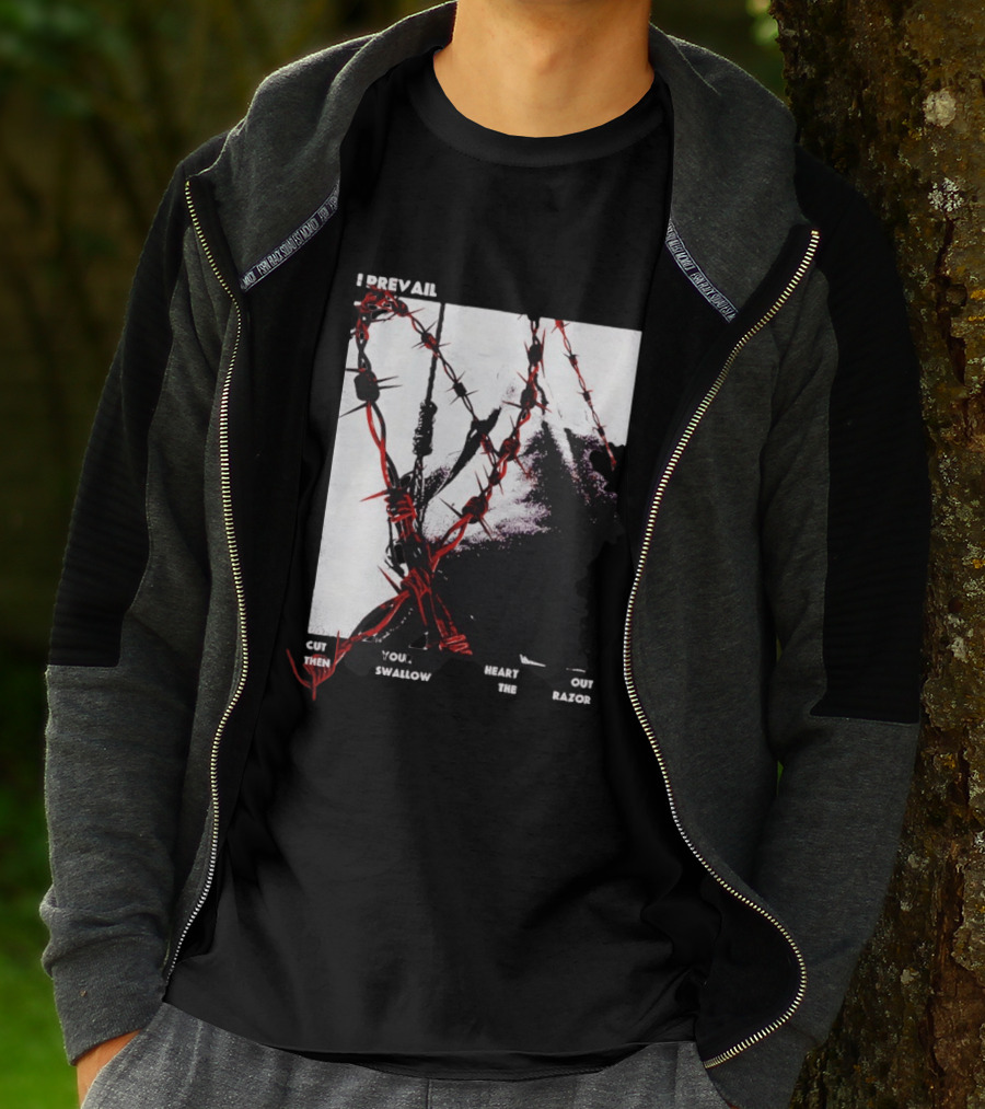 I Prevail Cut Your Heart Out Swallow The Razor Barbed Wire T-Shirt