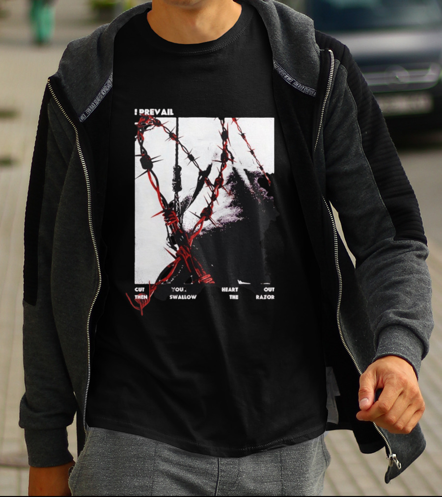 I Prevail Cut Your Heart Out Swallow The Razor Barbed Wire T-Shirt