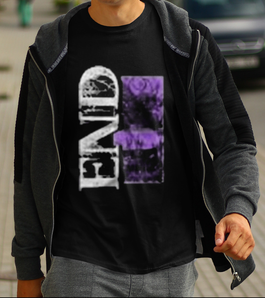 Closed Casket Activities End Victim Purple Black T-Shirt