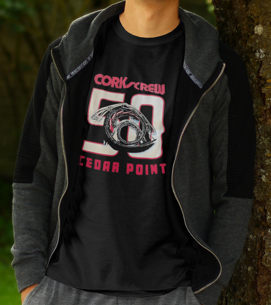 Corkscrew 50 Cedar Point Roller Anniversary T-Shirt