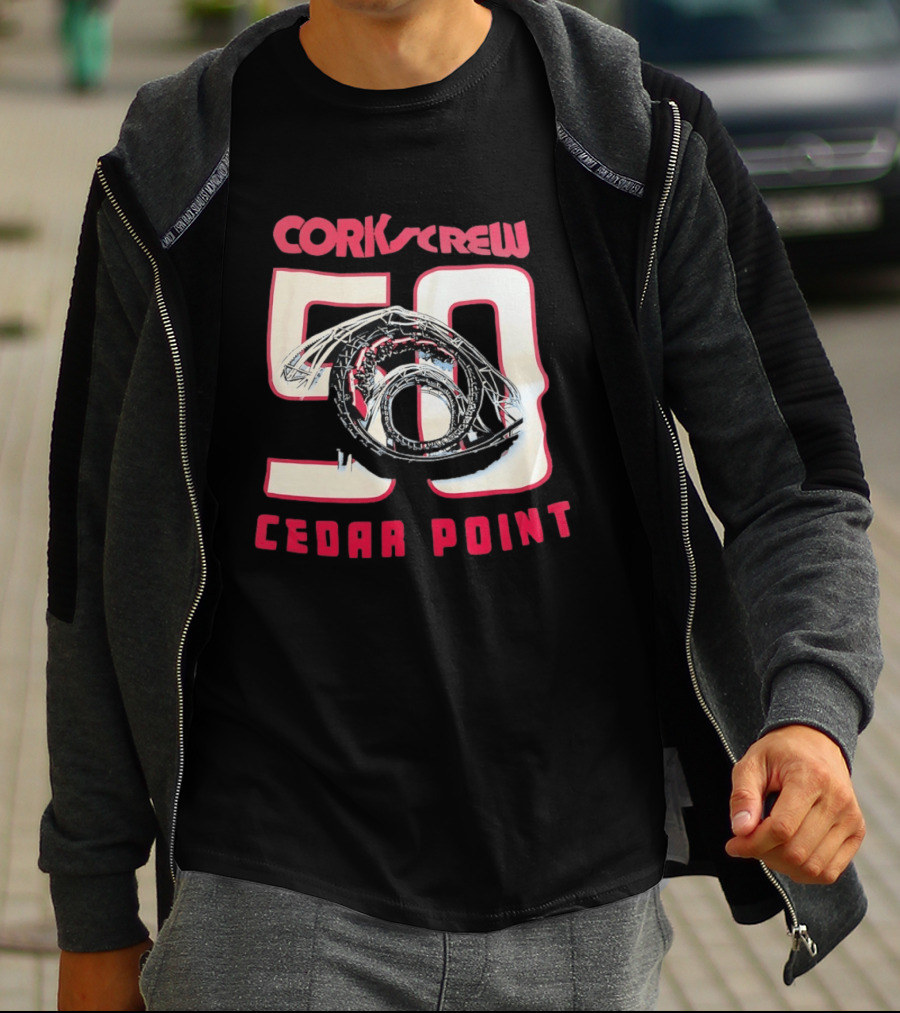Corkscrew 50 Cedar Point Roller Anniversary T-Shirt