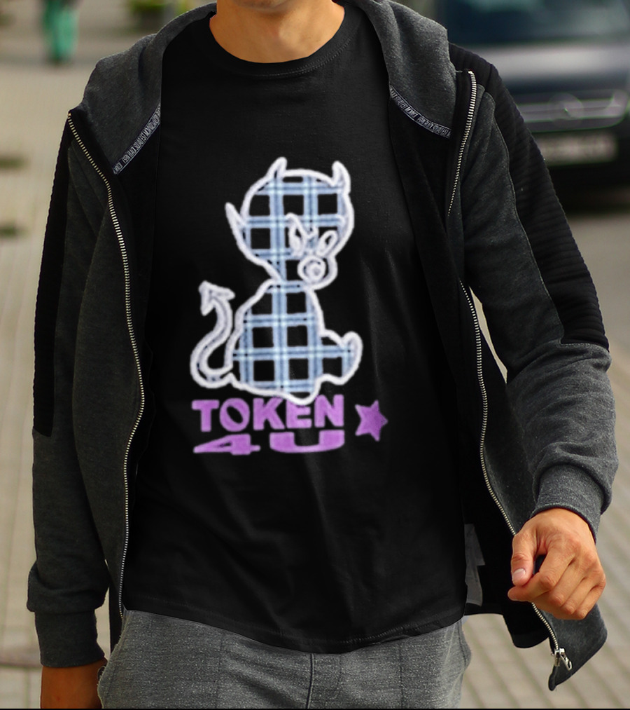 Token NYC Plaid Baby Devil Star T-Shirt