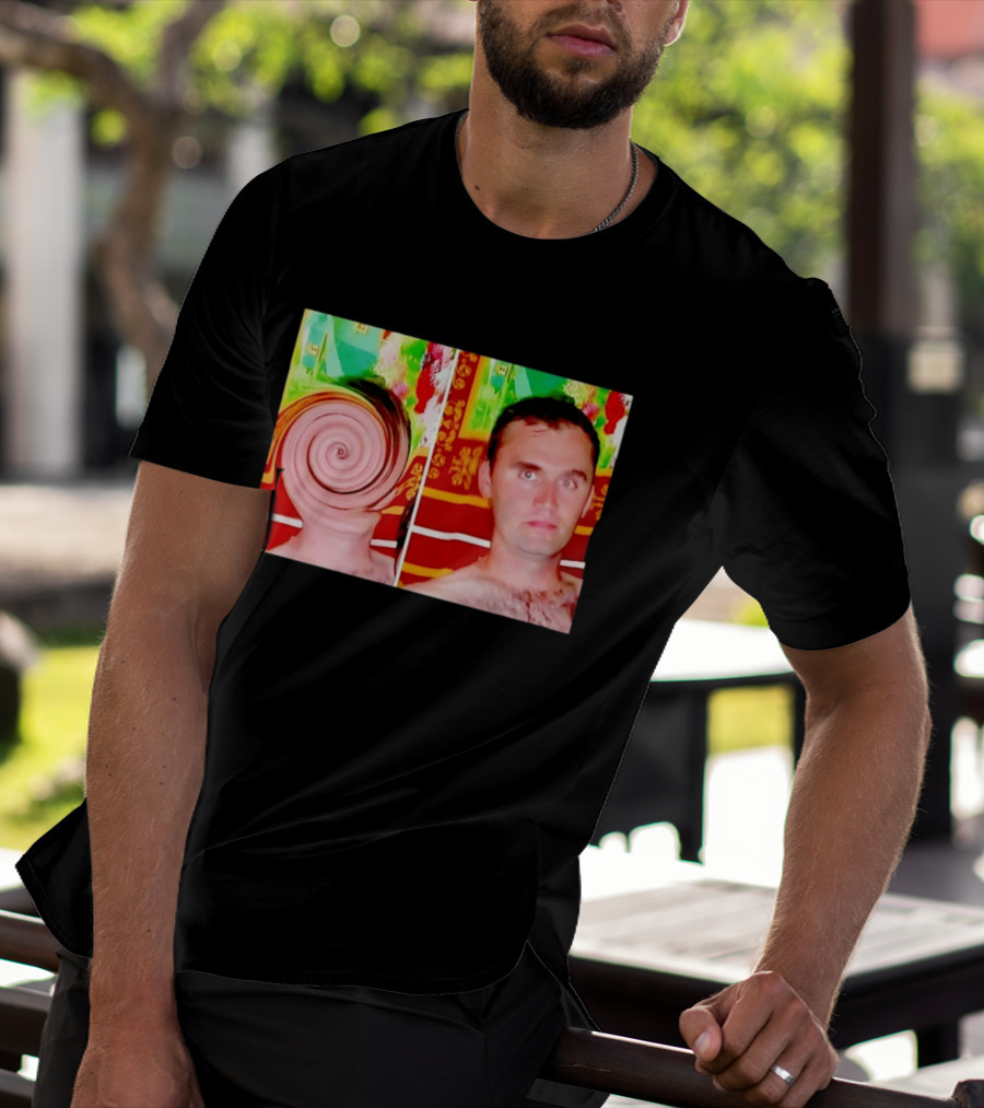 Swirly Kirk Christopher Paul Neil Optical Illusion Face T-Shirt