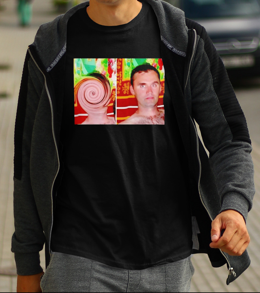 Swirly Kirk Christopher Paul Neil Optical Illusion Face T-Shirt