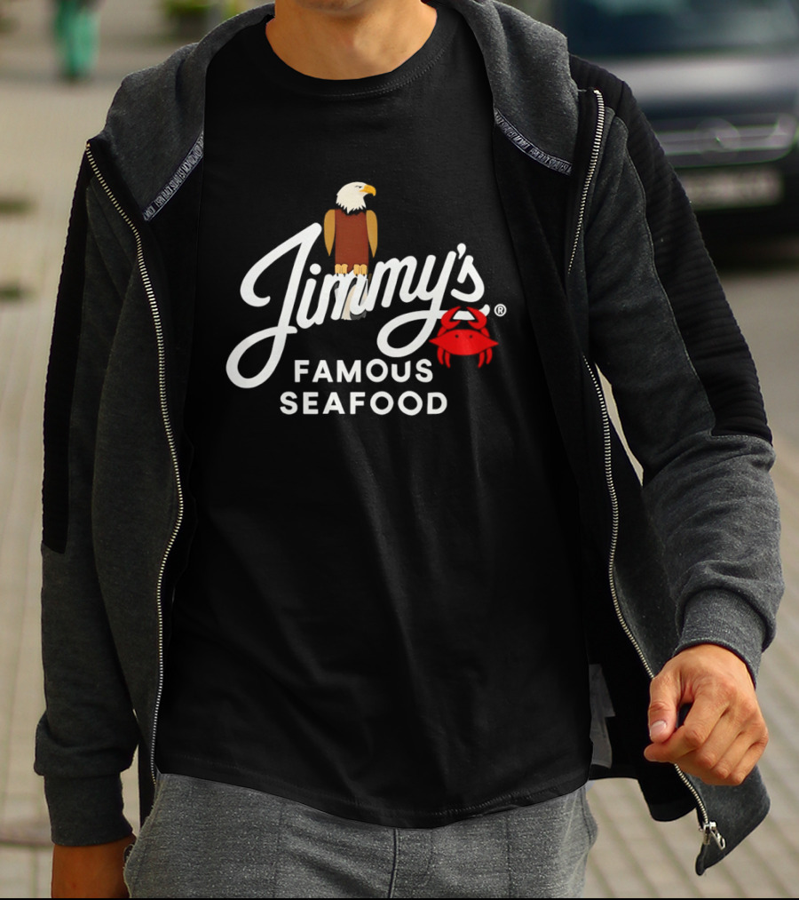 Jimmy's Famous Seafood Eagle And Crab T-Shirt