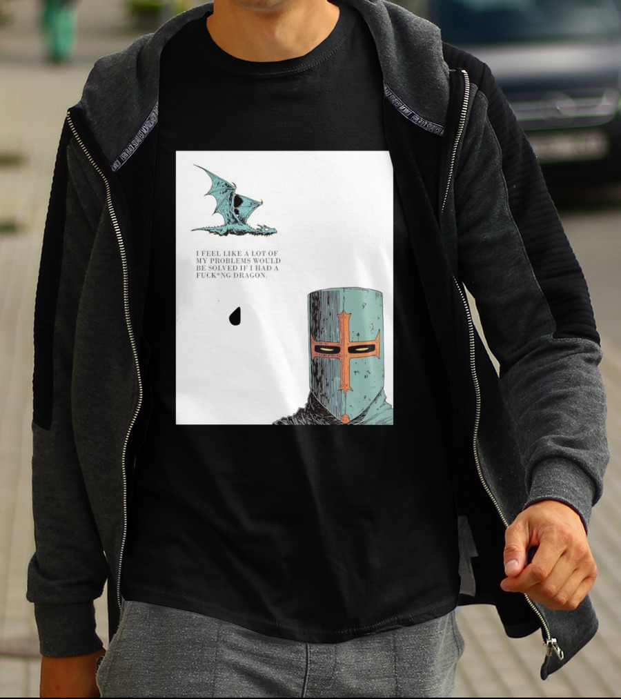 Knight Crusader I Feel Like A Lot Of My Problems Would Be Solved If I Had A Dragon T-Shirt