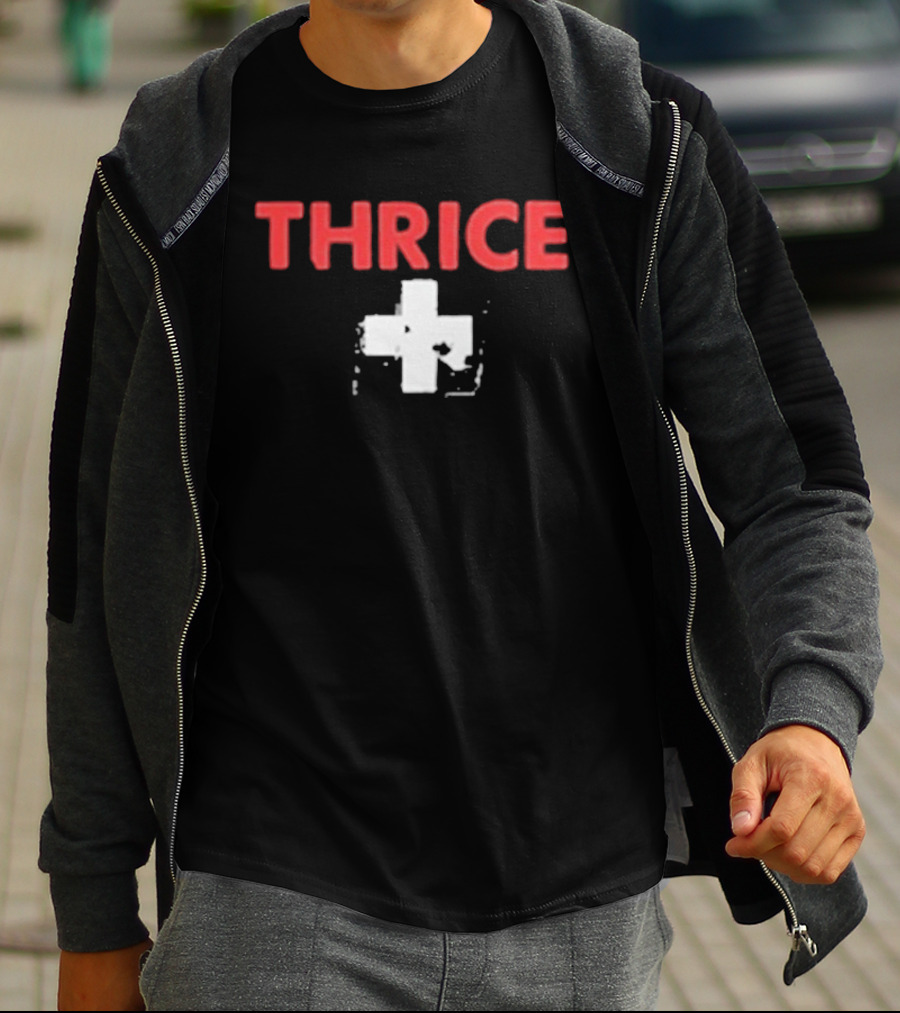 Thrice Ambulance Cross Old School T-Shirt