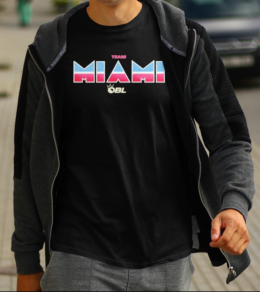 Tim Hardaway Sr Team Miami OBL Miami Heat T-Shirt