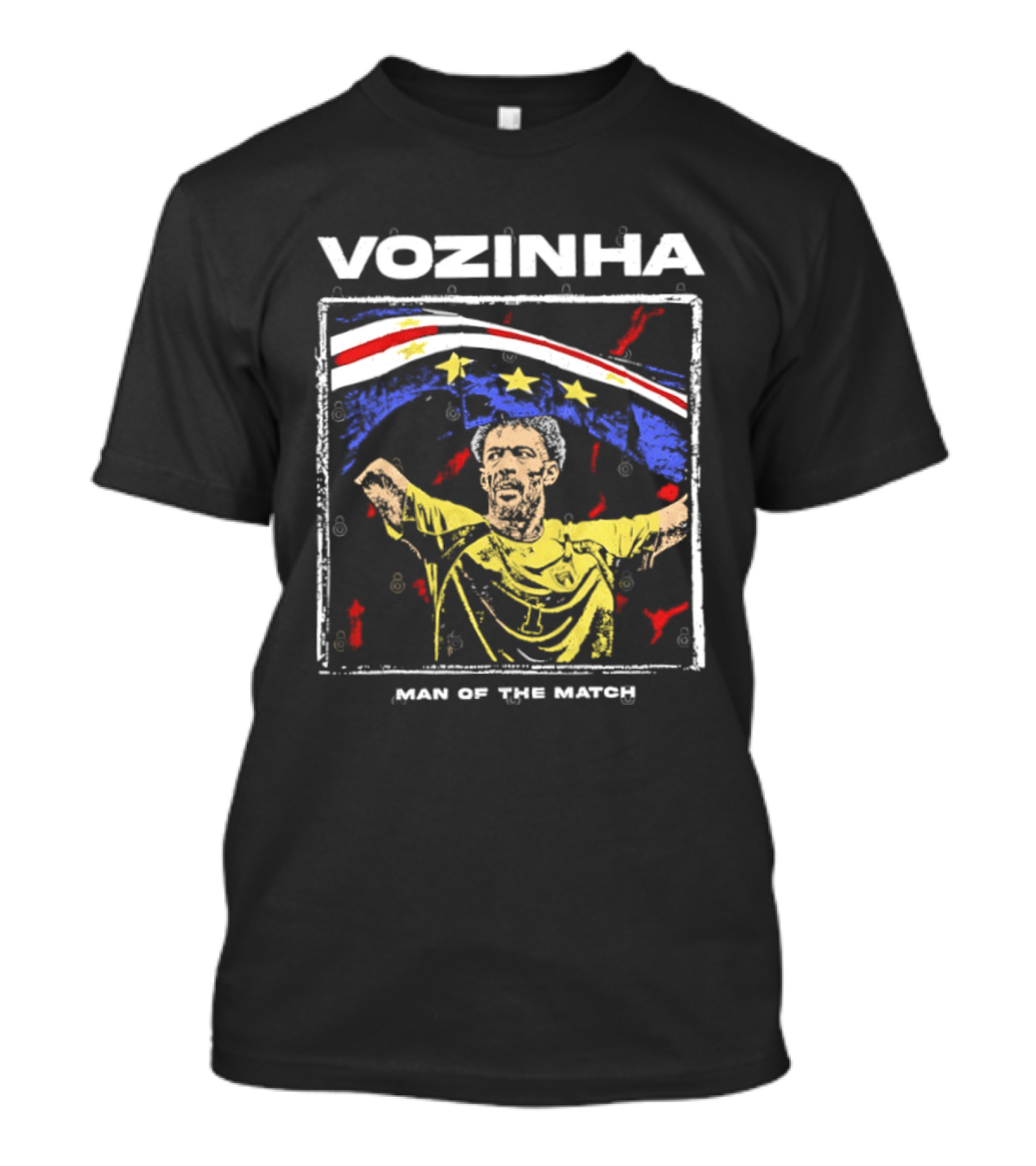 Vozinha Cape Verde National Football Team Man Of The Match T-Shirt