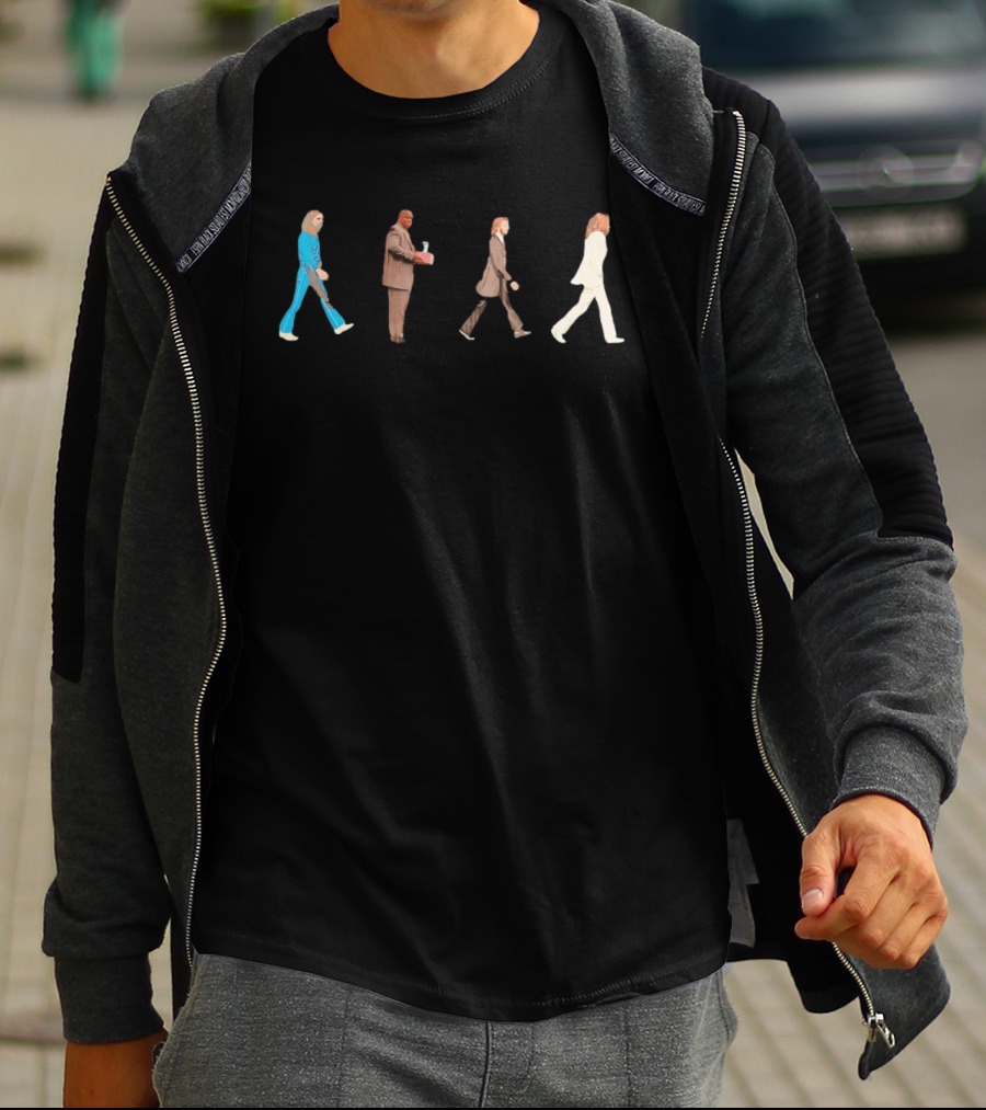 Walking Suit Group In Iconic Formation T-Shirt