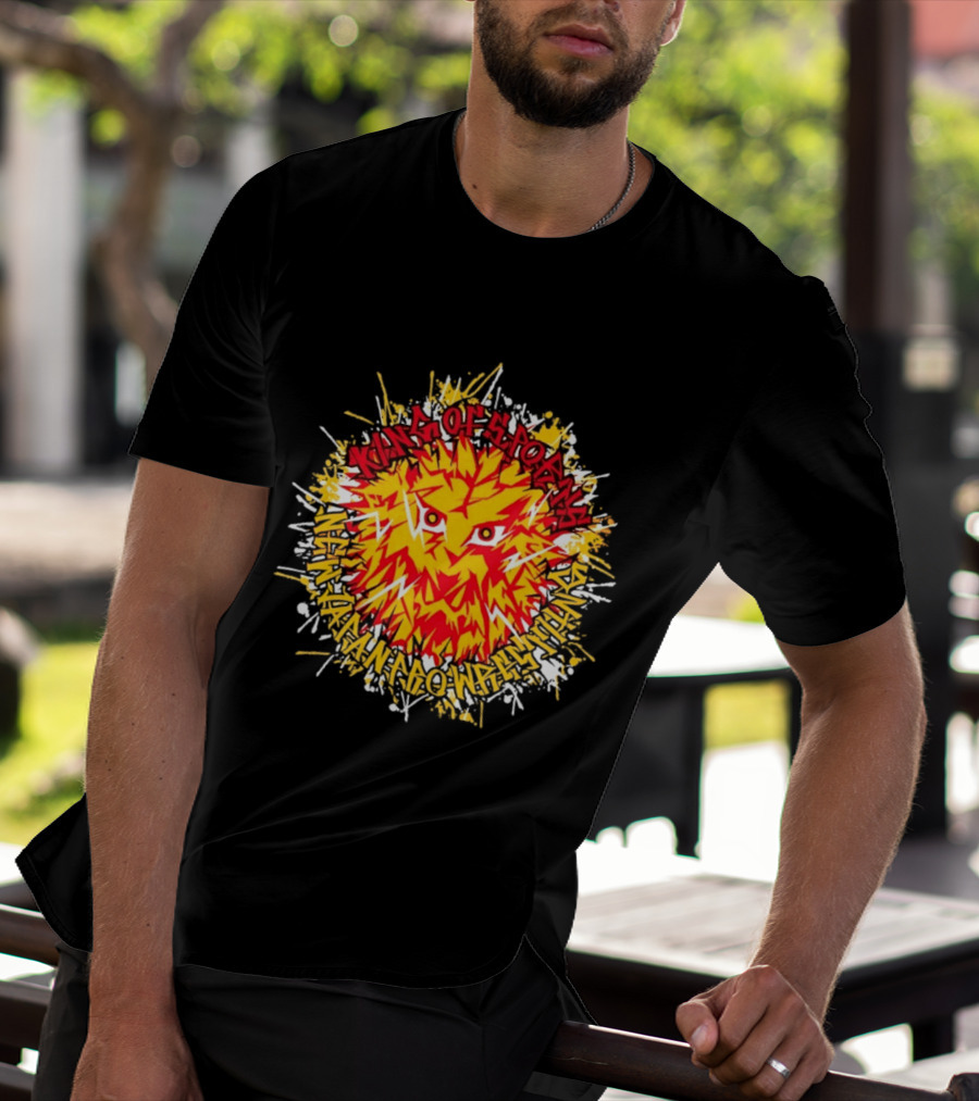 NJPW Lion Mark King Of Sports Hakaima Ga Ore No Jinganaki T-Shirt