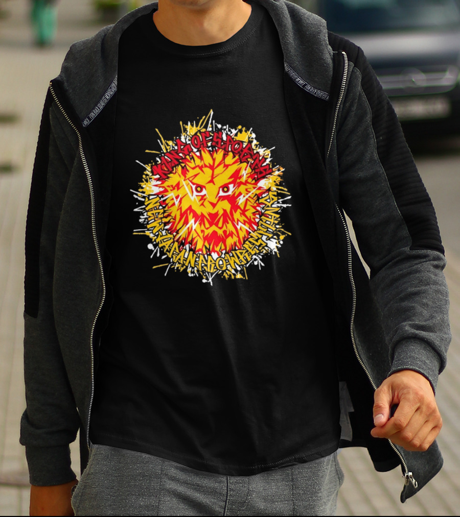 NJPW Lion Mark King Of Sports Hakaima Ga Ore No Jinganaki T-Shirt