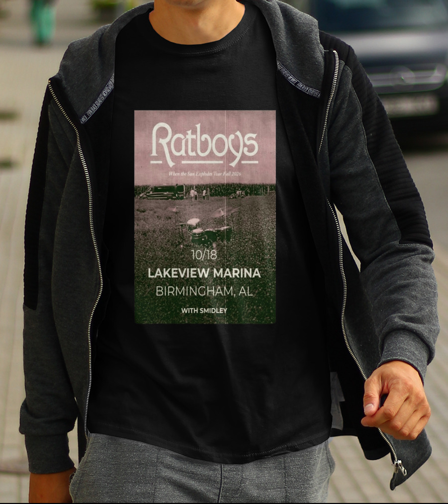 Ratboys When The Sun Explodes Tour Lakeview Marina Birmingham AL 10 18 2026 With Smidley T-Shirt