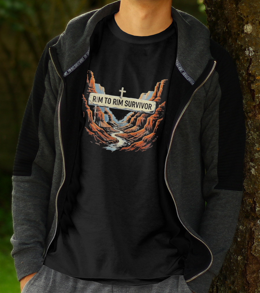 Rim To Rim Survivor Grand Canyon Journey T-Shirt