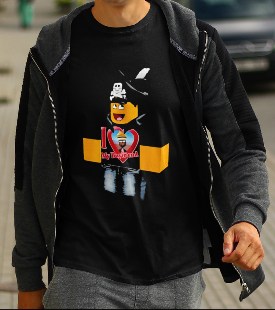 Roblox I Love My Boyfriend Heart Avatar T-Shirt