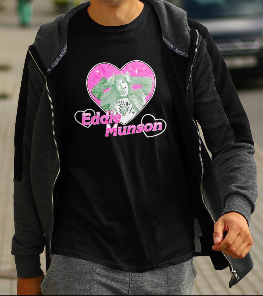 Eddie Munson Hellfire Club Heart Frame Stranger Things T-Shirt