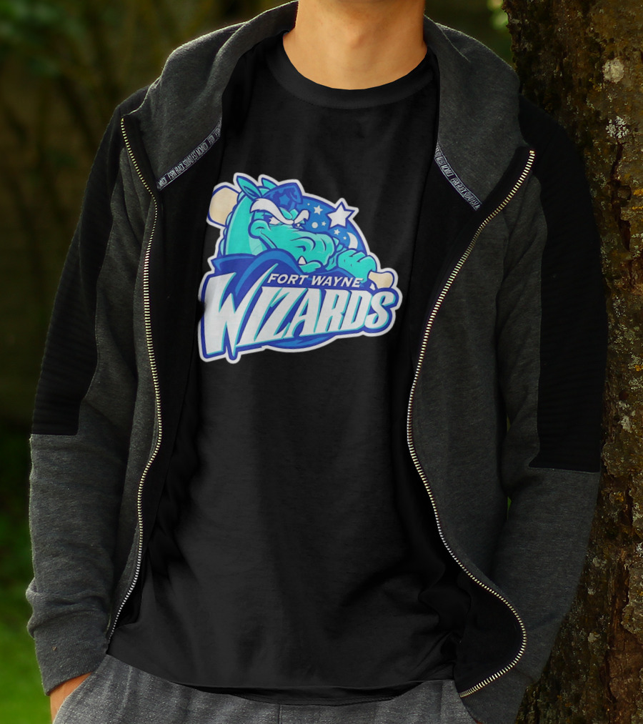 Fort Wayne Wizards Crocodile Logo Minor League Baseball Team T-Shirt