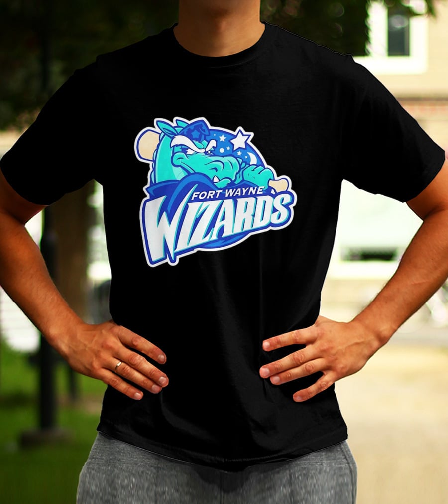 Fort Wayne Wizards Crocodile Logo Minor League Baseball Team T-Shirt