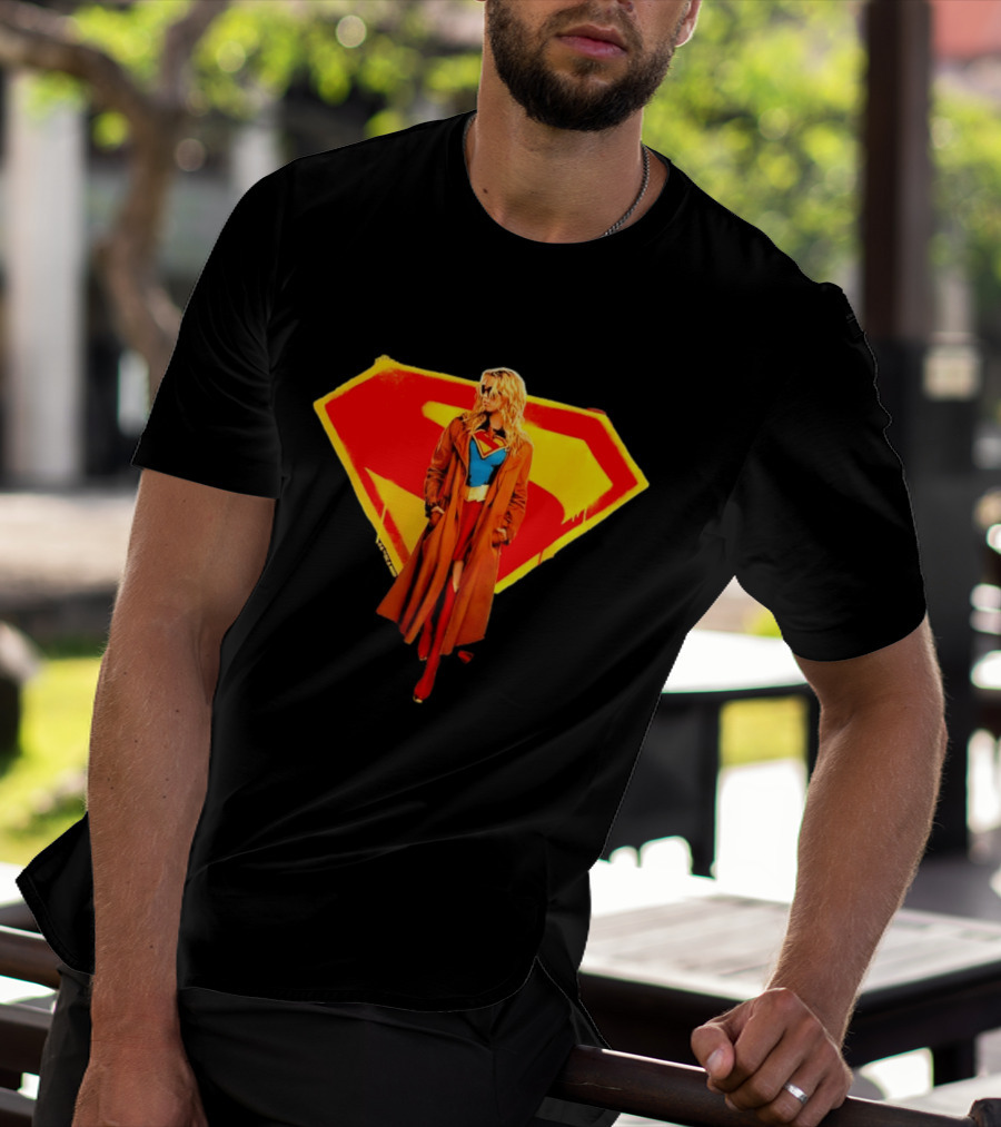 Supergirl 2026 Movie Iconic Superhero Emblem Heroine Coat T-Shirt