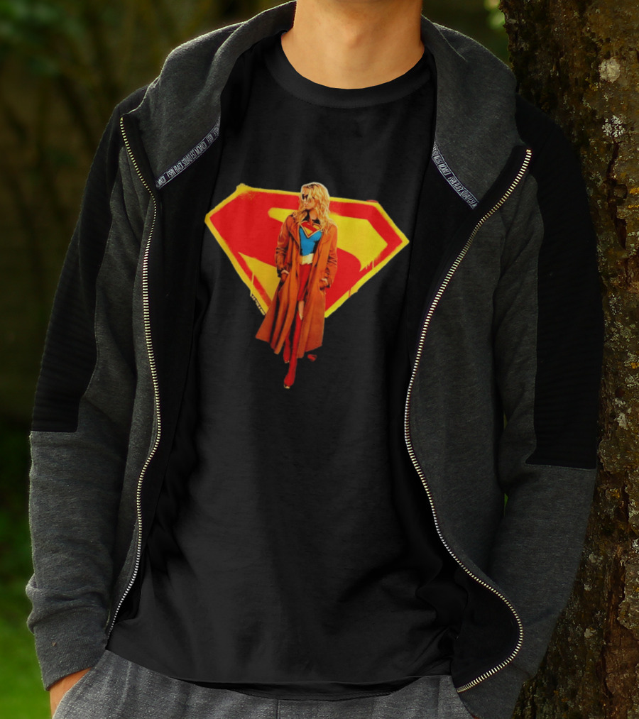 Supergirl 2026 Movie Iconic Superhero Emblem Heroine Coat T-Shirt