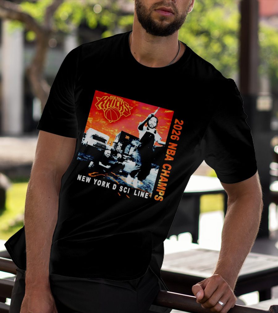 New York Knicks 2026 NBA Champs New York Discipline Rap Album T-Shirt