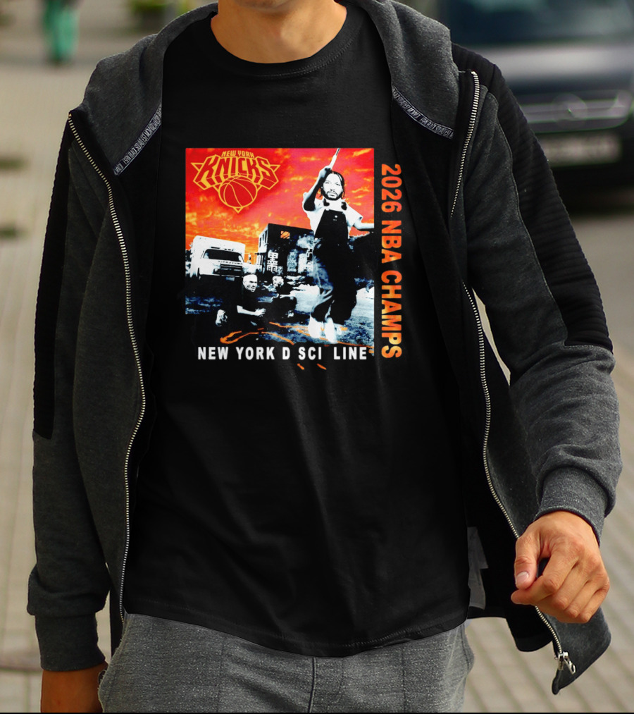 New York Knicks 2026 NBA Champs New York Discipline Rap Album T-Shirt