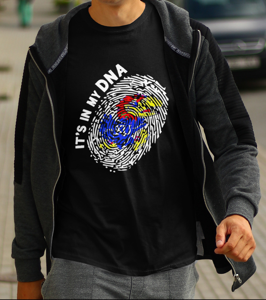 Kansas Jayhawks It's In My DNA Fingerprint T-Shirt