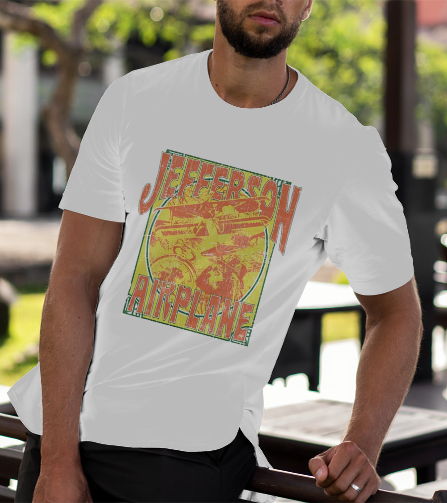 Jefferson Airplane Distressed Vintage Band Art Psychedelic 60s T-Shirt