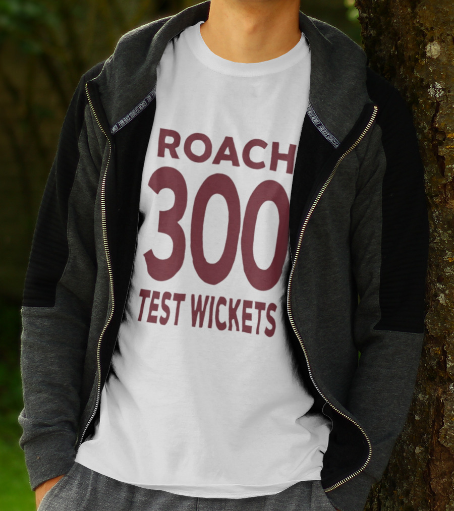 Roach 300 Test Wickets West Indies Cricket Milestone T-Shirt