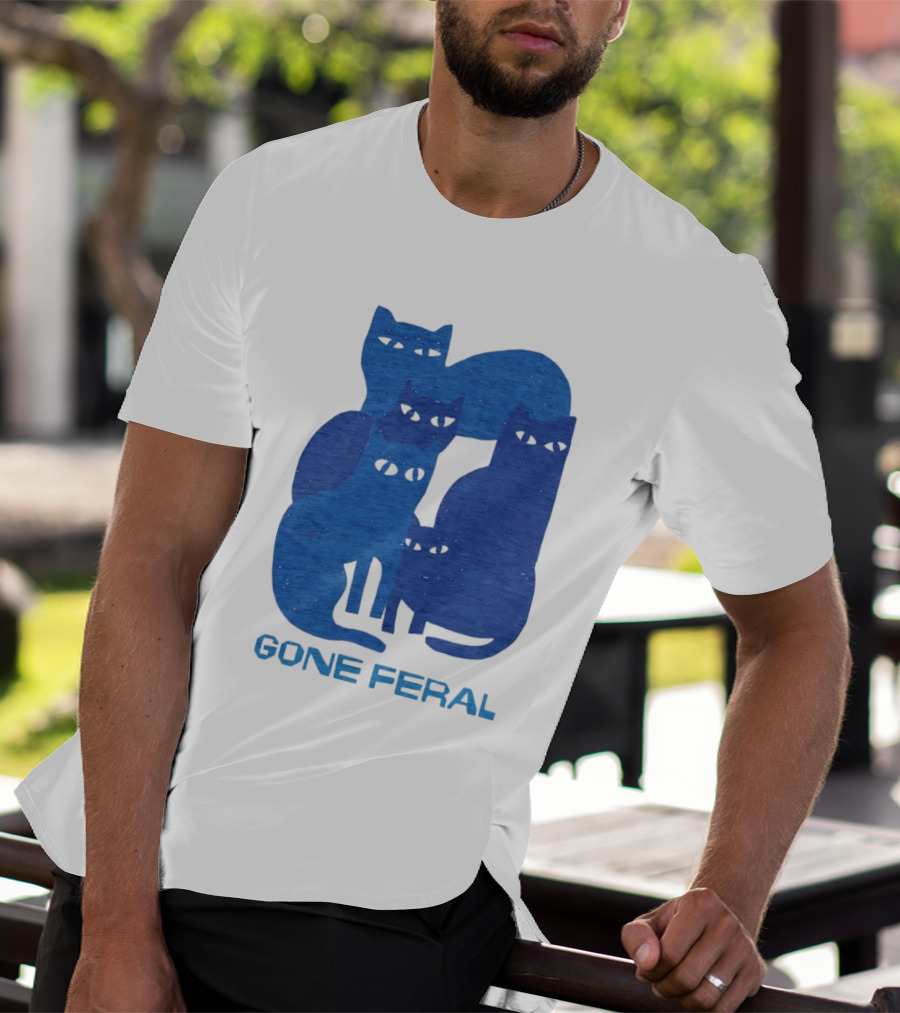 Gone Feral Cats Group T-Shirt