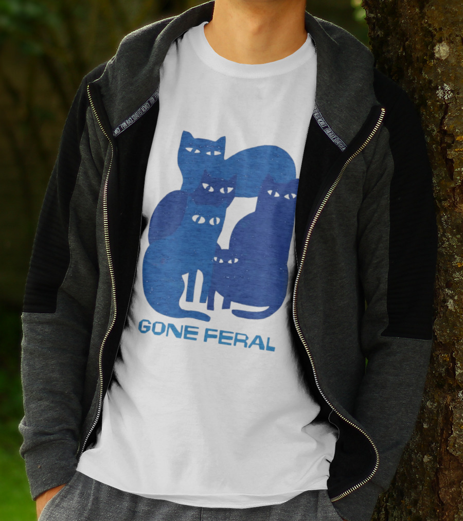 Gone Feral Cats Group T-Shirt