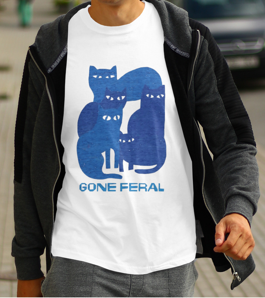 Gone Feral Cats Group T-Shirt