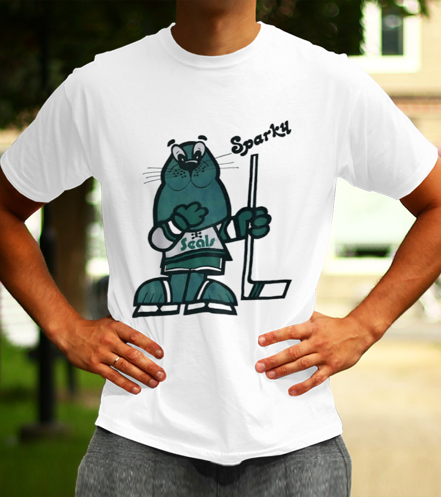 Sparky Seals Hockey Team California Golden Seals T-Shirt