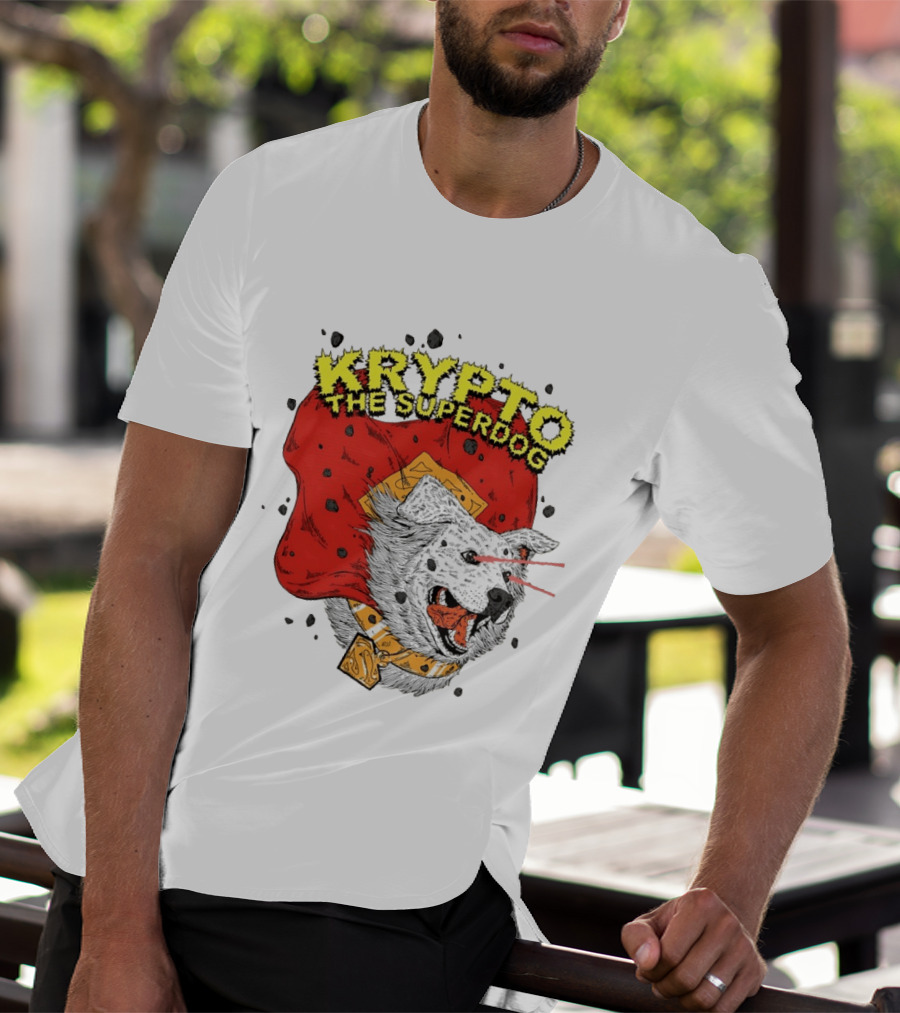 Krypto The Superdog DC Comics Superman Cape Laser Eyes T-Shirt