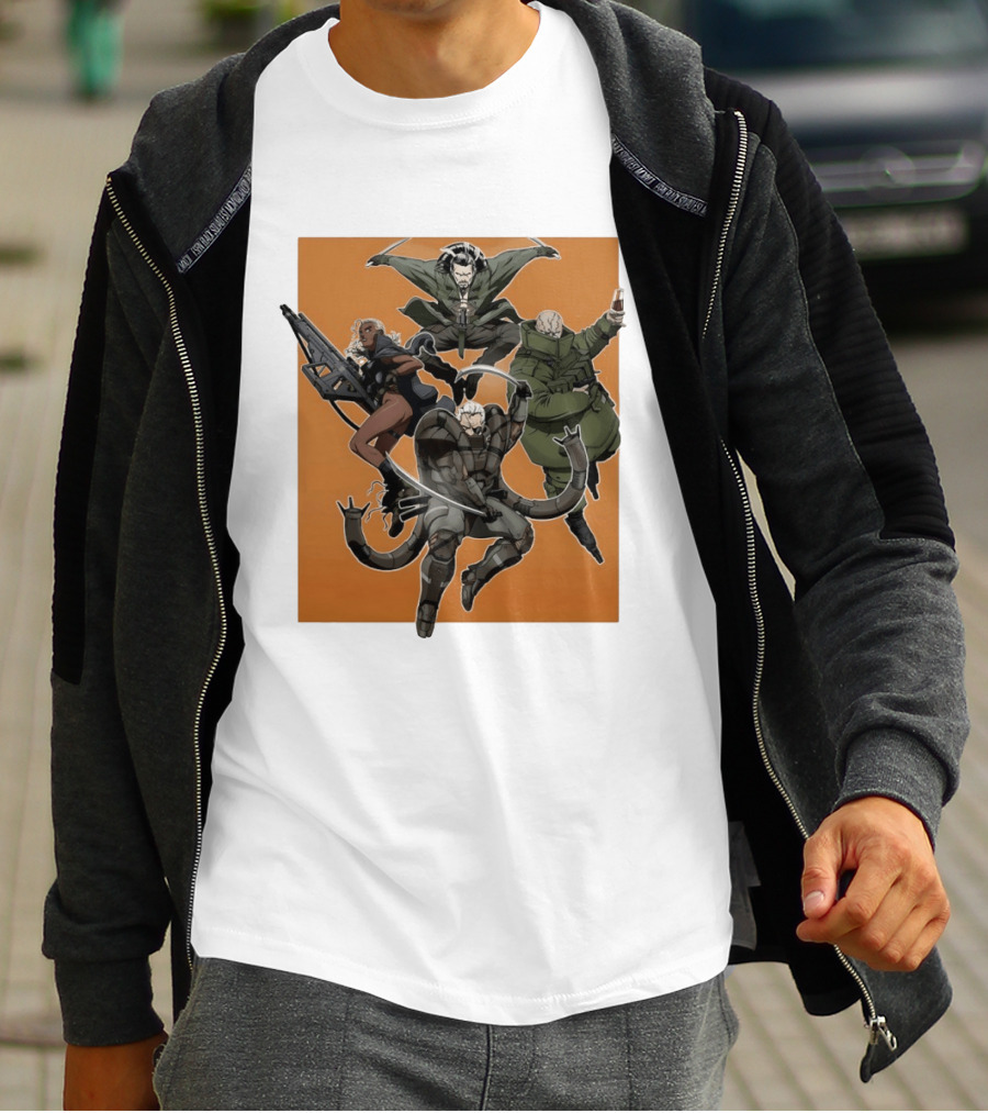 Metal Solid Hideo Kojima Characters T-Shirt
