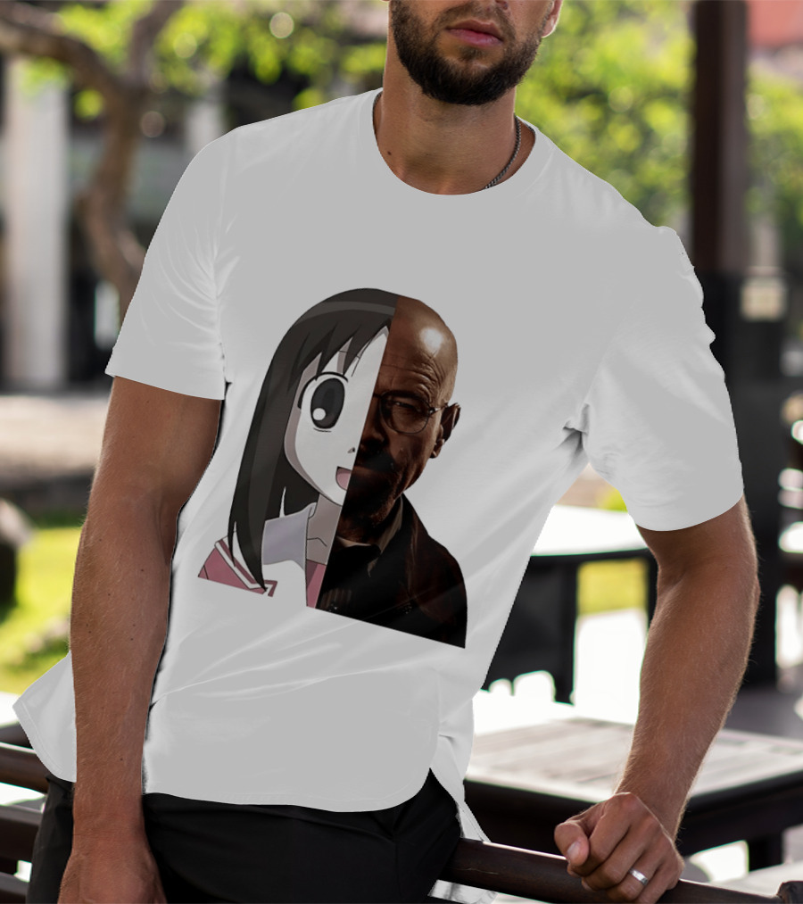 Walter White And Ayumu Kasuga Half Face Combo T-Shirt