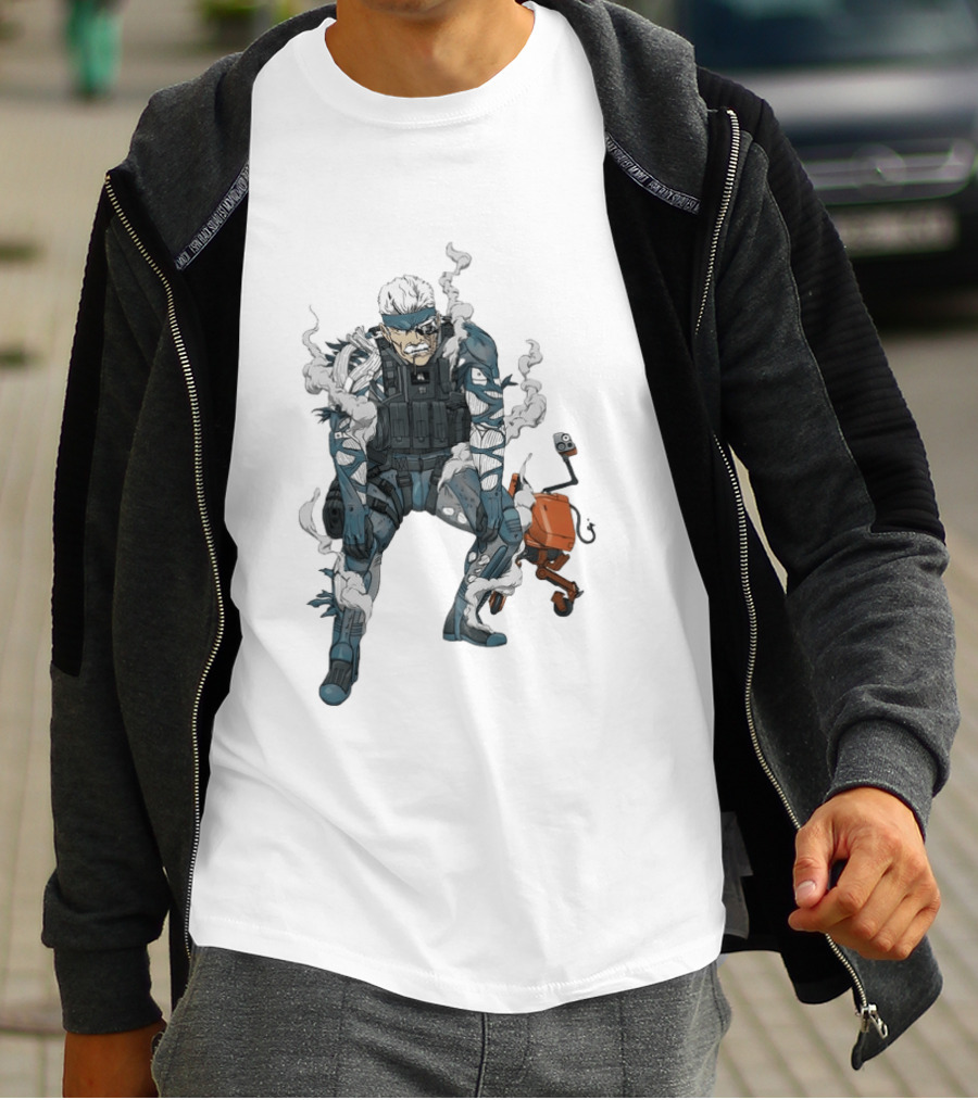 Metal Gear Solid Old Snake Konami Stealth Action Duo T-Shirt