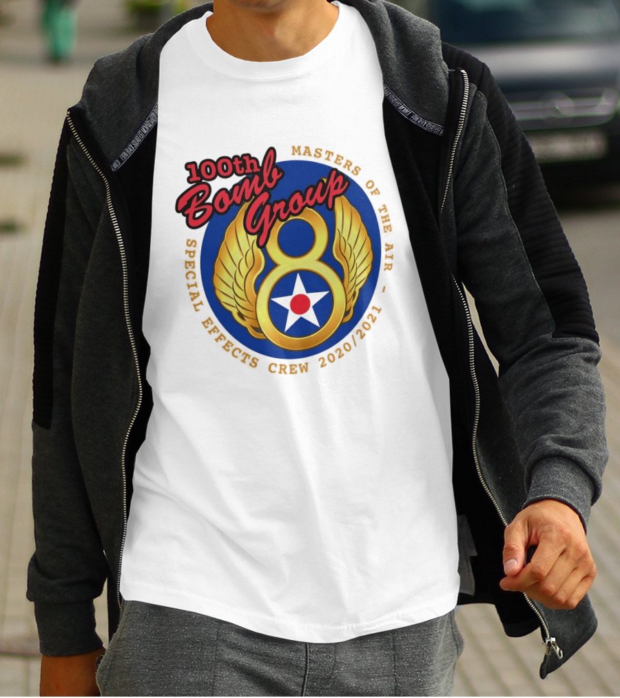100th Bomb Group Masters Of The Air Eighth Air Force Special Effects Crew 2020 2021 T-Shirt