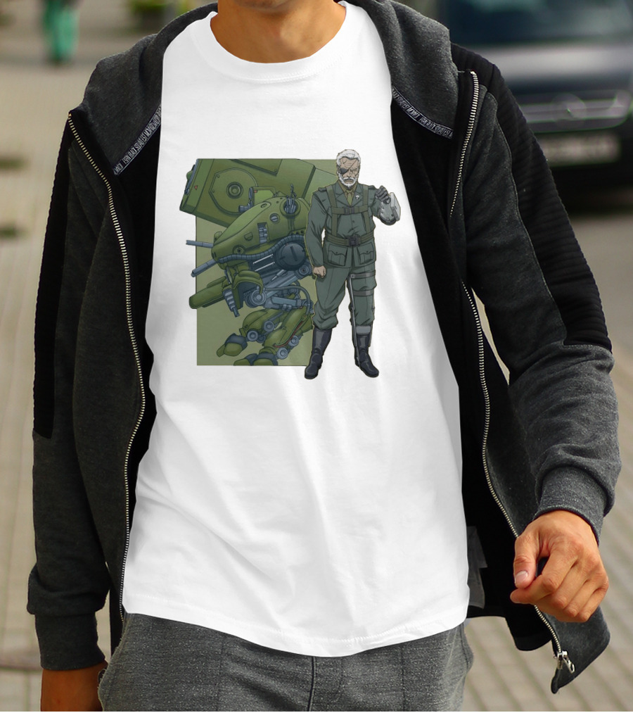 Big Boss Metal Gear Solid Character And Mech T-Shirt
