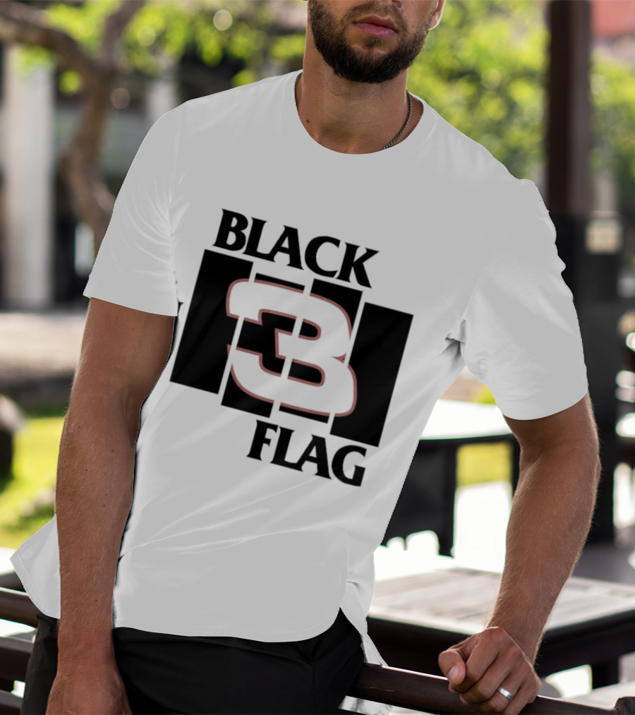Black 3 Flag T-Shirt
