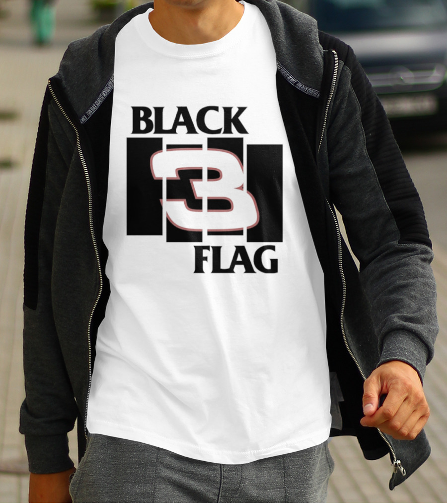 Black 3 Flag T-Shirt