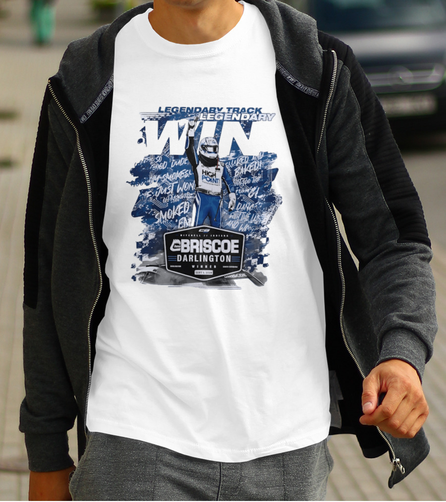 Legendary Track Legendary Win Chase Briscoe Darlington Winner Sept 1 2024 Smoked Em T-Shirt
