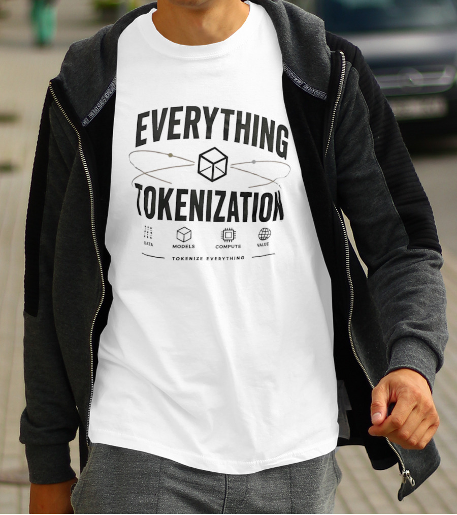 Everything Tokenization Cube Graphic Tokenize Everything T-Shirt