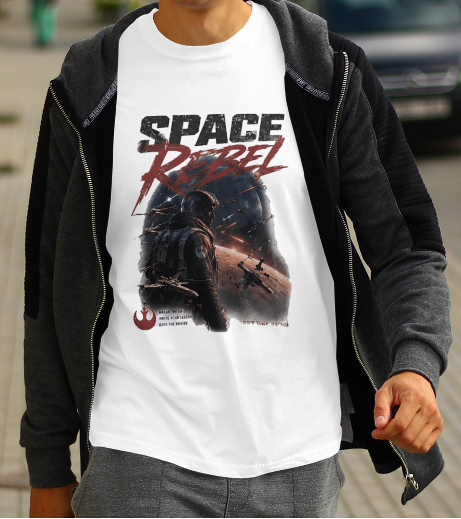 Space Rebel Break The Grid Write Your Legend Defy The Empire T-Shirt